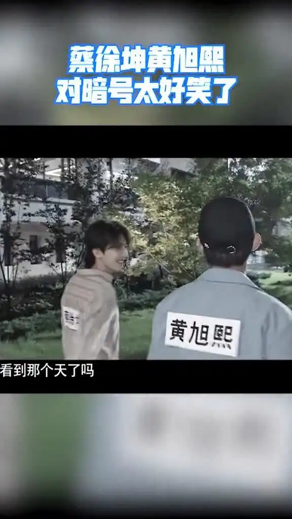 蔡徐坤黄旭熙对暗号,太好笑了,两人憋笑也太逗了
