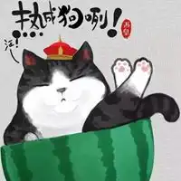 热成狗文字配图夏天热成狗的搞笑配图