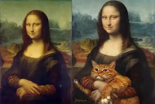 丧心病狂的猫咪恶搞世界名画,入画很和谐,网友这是别人家的猫

