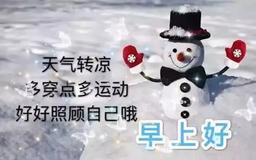 冬日最新早上好暖心祝福动态图片漂亮清晨问候祝福图片带字

