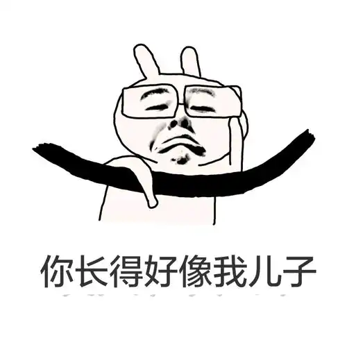 搞笑表情包你长得好像我儿子
