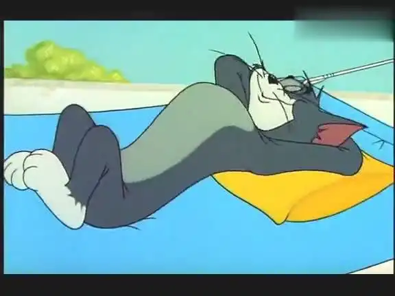 猫和老鼠你的良心不会痛吗杰瑞一个人睡这么大的吊床
