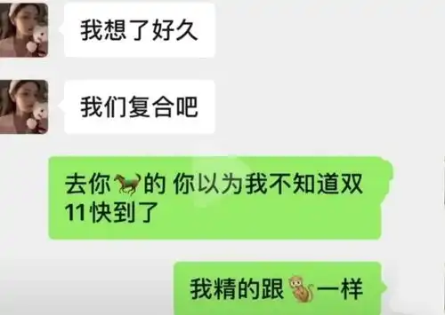 搞笑趣图双十一到了,小心情感诈骗
