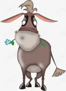 卡通驴素材图片免费下载高清卡通手绘png千库网图片编号3683444
