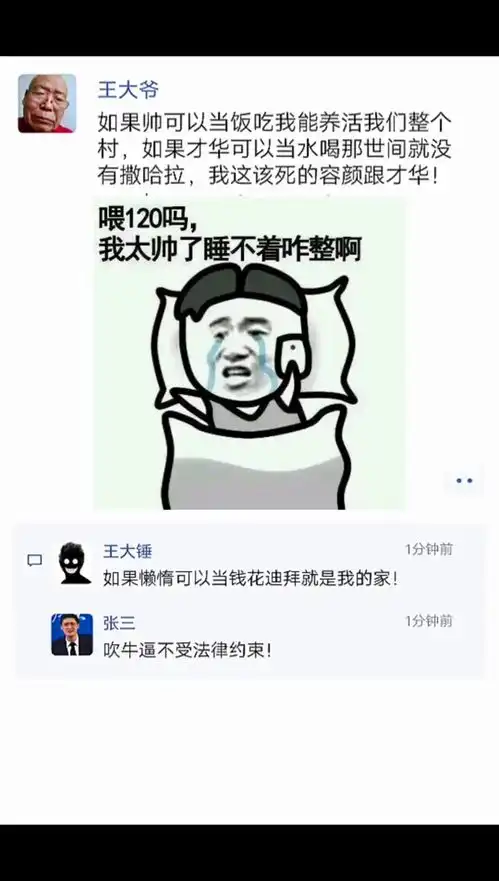 有点小自恋神评论搞笑趣图
