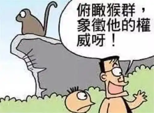 搞笑漫画猴王为什么喜欢站在高处爸爸解释一堆道理却不是真相
