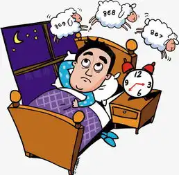 卡通睡不着数羊png图片素材免费下载png格式550540像素熊猫办公

