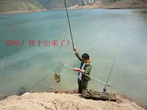 钓鱼迷父亲,第一次带儿子深山水库搞野
