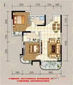 天洋城2室1厅1卫1000元月
