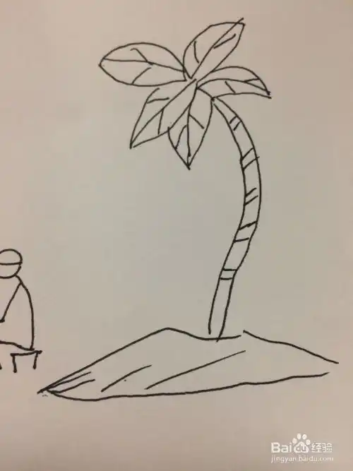 怎样画简笔垂钓风景画
