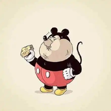 搞笑表情包卡通人物都变胖啦
