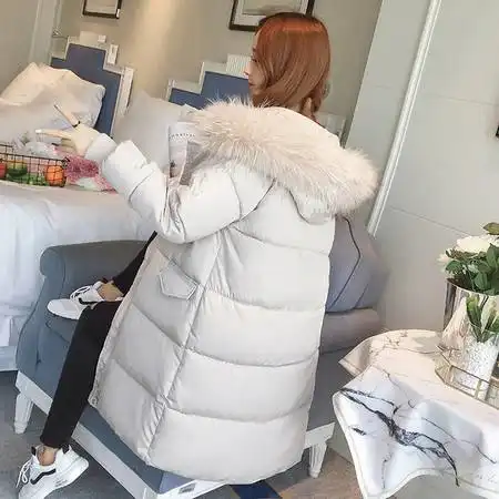 棉服大毛领中长款过膝2019冬季韩版面包服宽松棉衣女棉袄外套爆款图片大全邮乐官方网站
