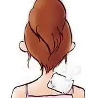 脖子疼图片可爱卡通搞笑脖子好疼图片
