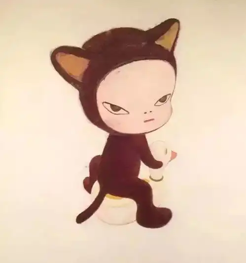 奈良美智凶巴巴的大头娃娃,凭什么卖遍全世界
