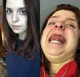 美女秒变丑女网上掀变丑热潮