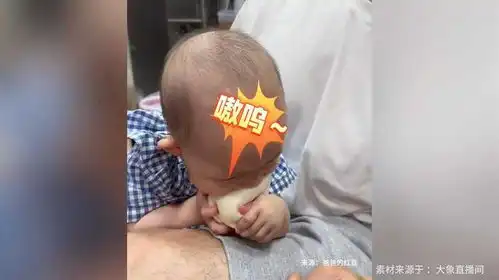 萌虎下山,馒头轻微受点苦,宝宝吃馒头太搞笑
