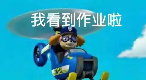 上网课交作业表情包