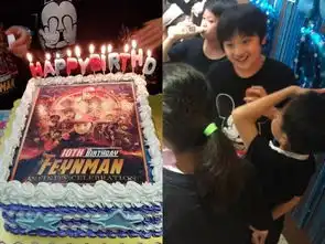 吴镇宇儿子变瘦费曼庆生笑开尖v下巴回来了