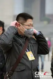 全国政协会议开幕撞雾霾记者戴口罩采访聚焦空气治理
