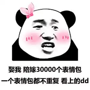 娶我陪嫁3000个表情包,一个都不带重复的
