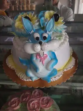 兔子生日蛋糕图片
