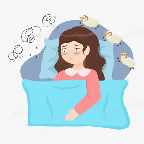 一组卡通矢量心理疾病失眠焦虑人物合集二元素png图片素材下载人物png熊猫办公