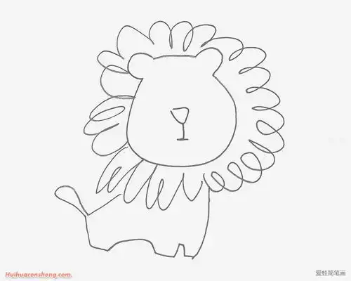 小狮子简笔画
