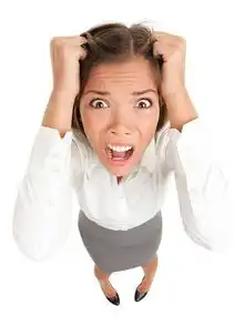 美女抓狂表情图片

