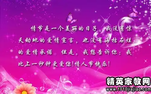 情人节的优美句子精选
