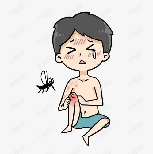 黑色蚊子叮咬男孩素材图片免费下载千库网
