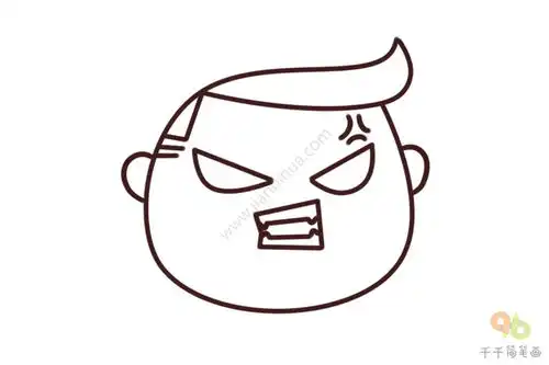 愤怒表情包简笔画简单好画
