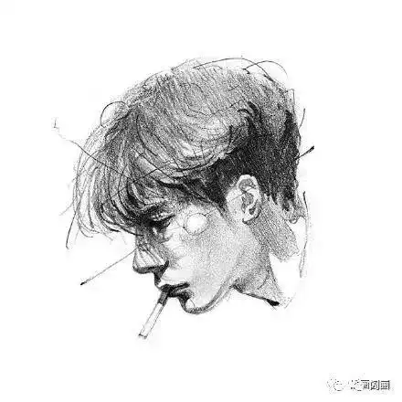 拒绝拖泥带水的人物头像画
