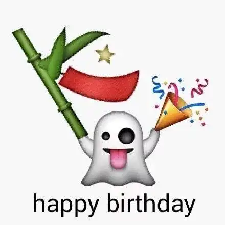 emoji表情版生日快乐表情包合集

