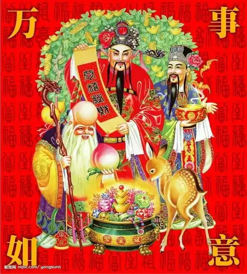 2023正月初五财神壁纸,兔年恭喜发财好运财神到精美图片
