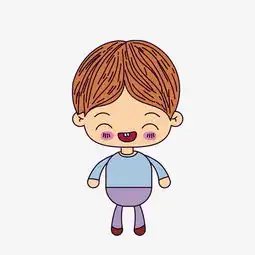 大笑的男孩矢量素材图片素材其他格式下载动漫人物大全