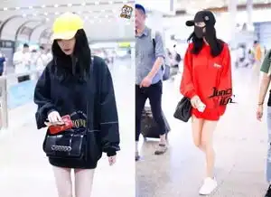 7月机场明星私服看着都热,这是用生命在走秀啊
