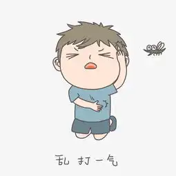 手绘插画有趣打蚊子小男孩乱打一气免抠元素下载图片素材其他格式下载卡通手绘边框大全
