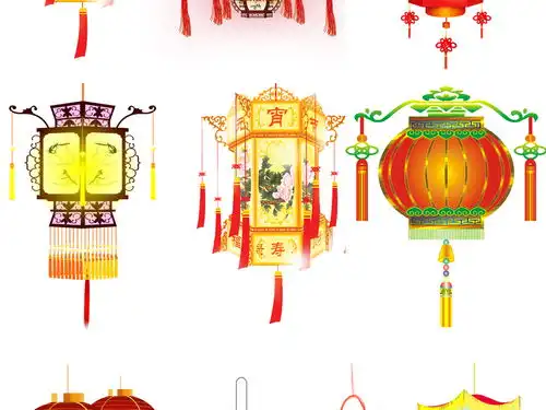 新年花灯灯笼psd新年设计素材图片psd模板下载52.00mb元旦丨春节丨元宵大全节日
