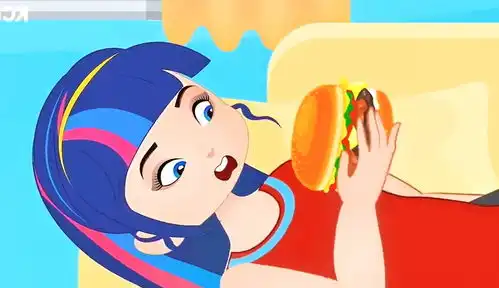 童话故事动画胖女孩比赛在即,却还是不节制饮食
