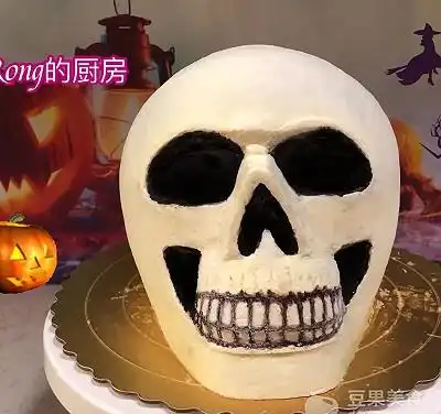 骷髅头蛋糕的做法
