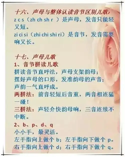 一年级拼音顺口溜大全孩子学起来更有趣,期末考试轻松拿高分

