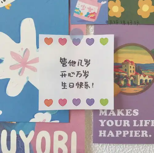 特别可爱生日文案和配图,拿去惊艳朋友圈
