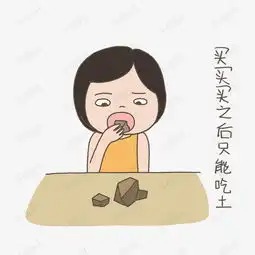 双十一手绘插画购物女孩买买买吃土表情元素下载素材图片免费下载高清psd...
