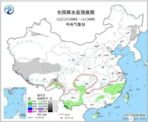 中东部地区气温逐渐回升我国南部海域有大风
