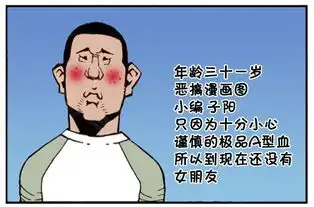 恶搞漫画可以看到姻缘线的小胖子
