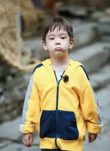 霍思燕母子现身上海机场,嗯哼化身行走的表情包,从小就是个戏精

