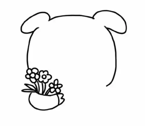 简笔画可爱的小猪巧手教育
