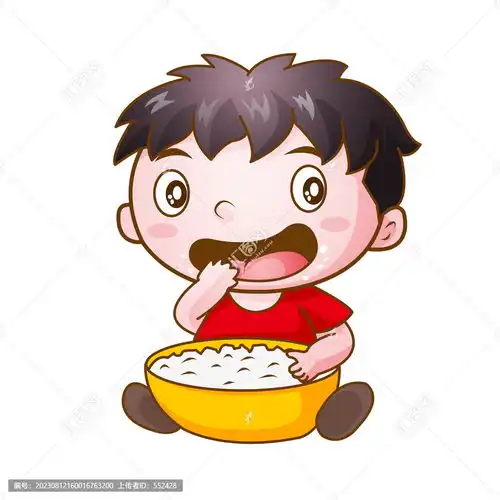 干饭娃娃卡通
