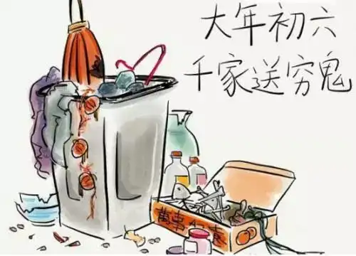 正月初六,送穷神,北京同仁堂恭祝您身体健康
