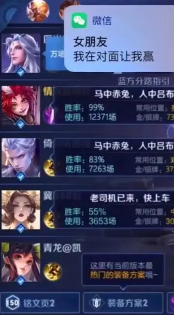 搞笑趣图玩王者的时候女朋友在对面,我应该怎么办好
